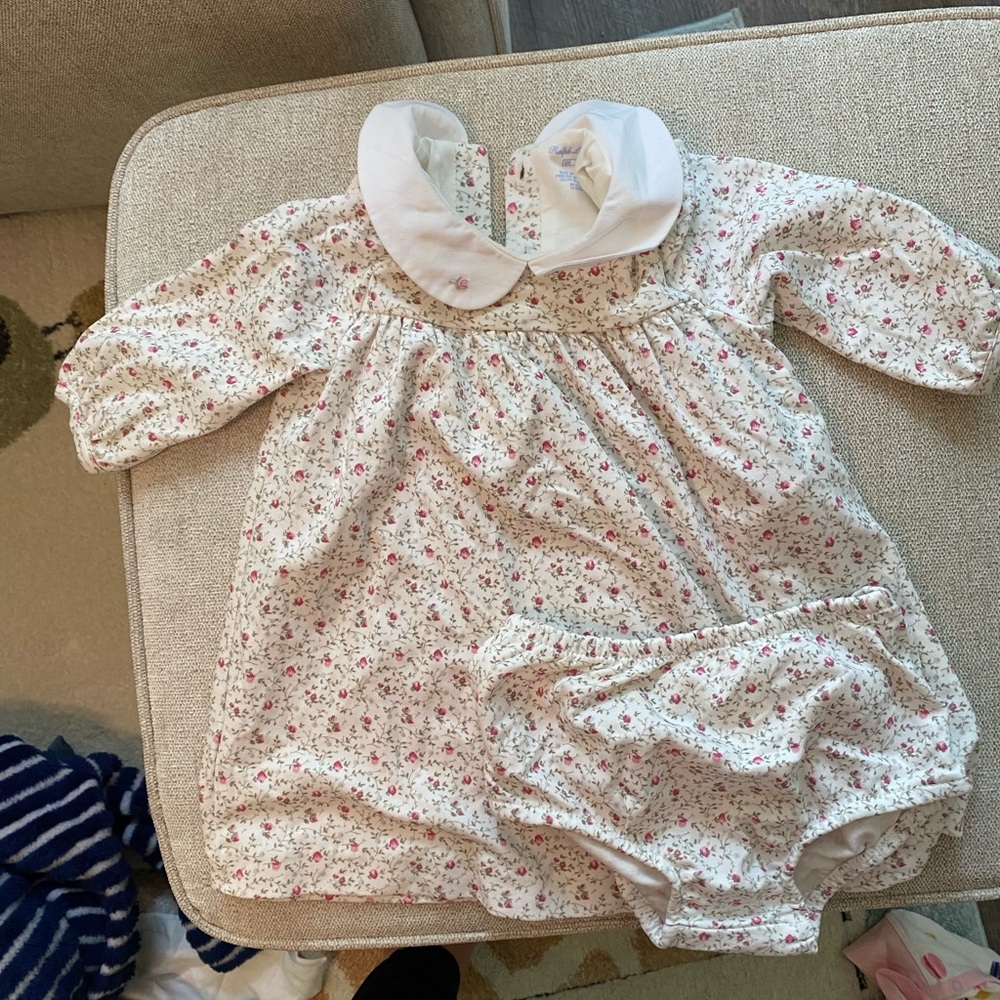 Ralph Lauren floral long sleeve dress and bloomers